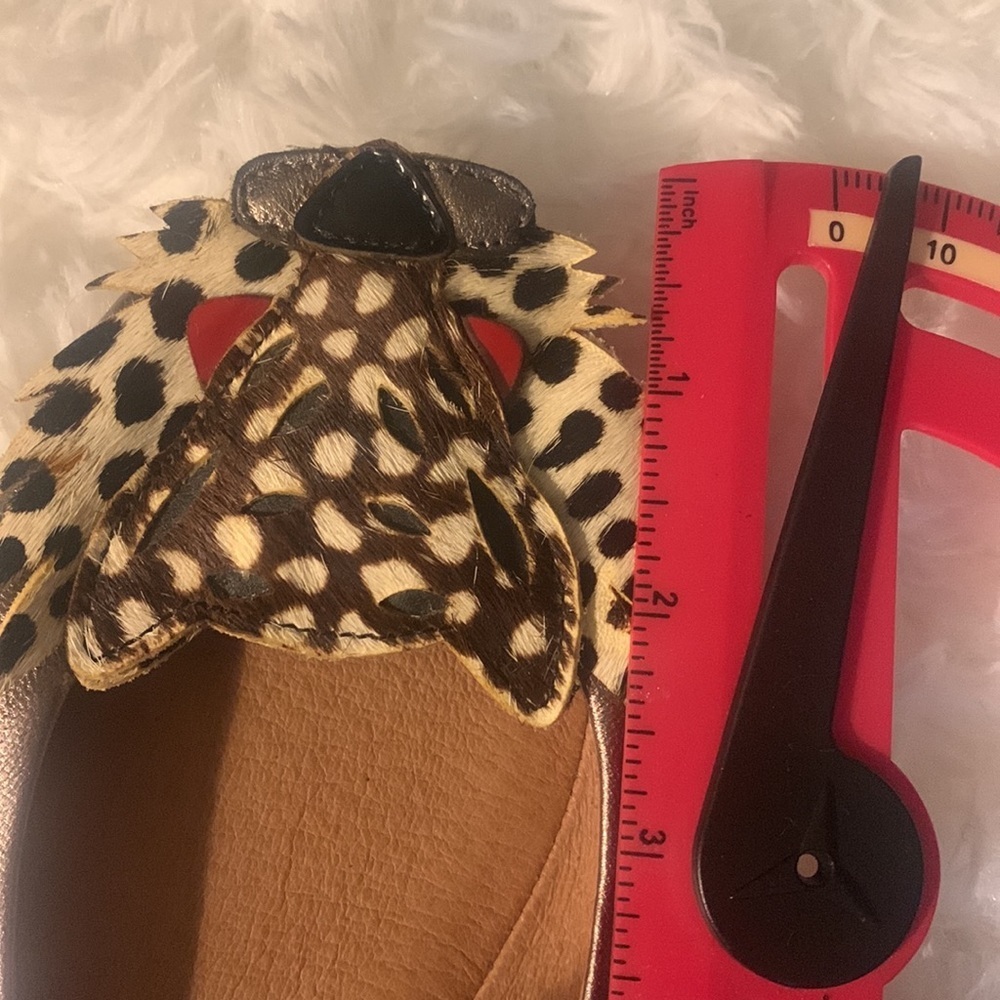 Jeffery Cambell flats cheetah print animal shoes women’s handmade shoe unique - Picture 9 of 10